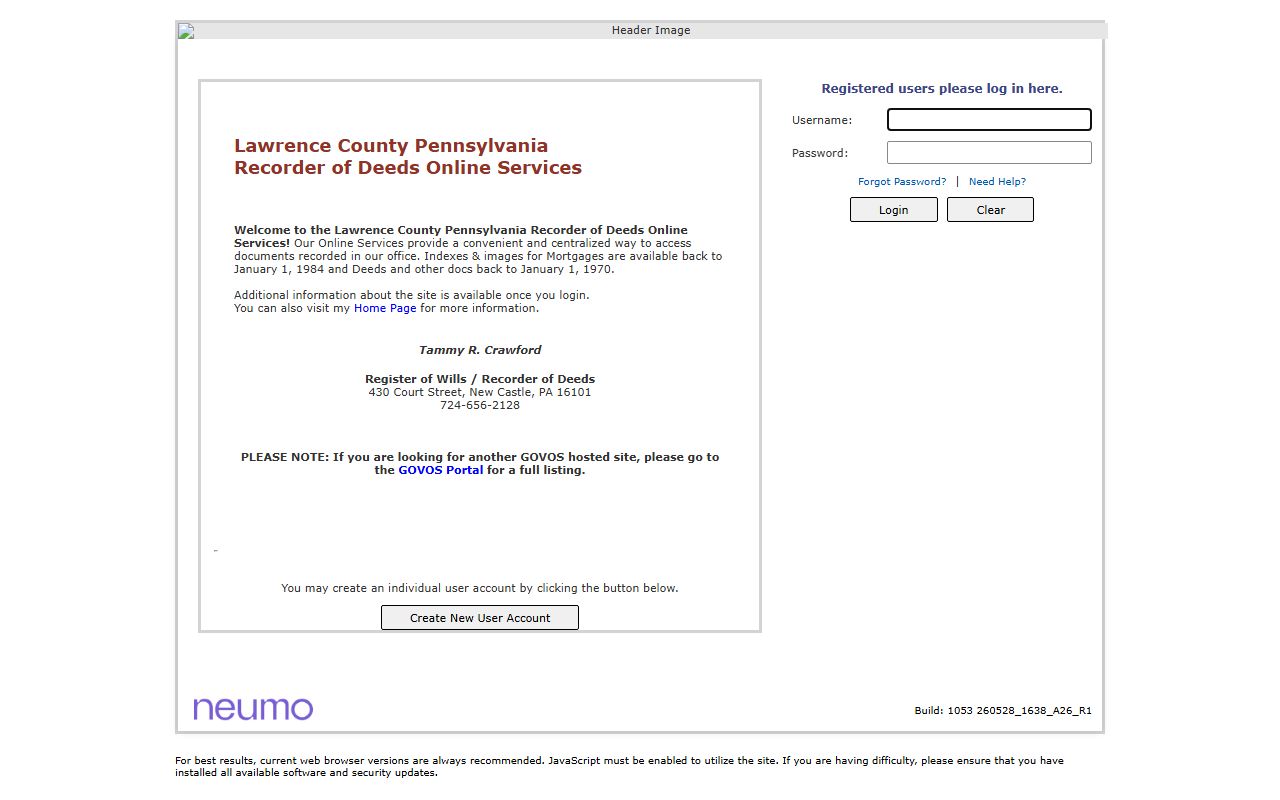 San Juan County Clerk records search on CountyFusion grantor grantee index