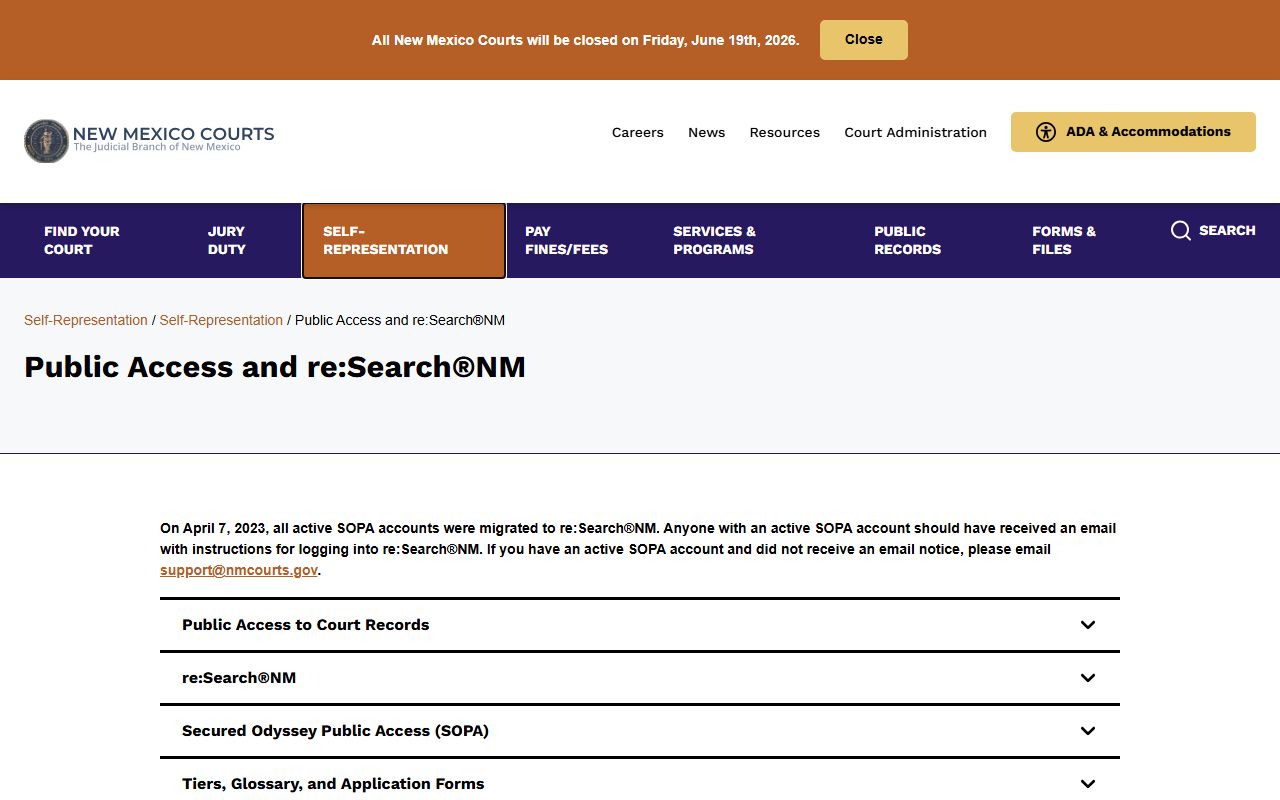 San Juan County court records public access and reSearchNM guide
