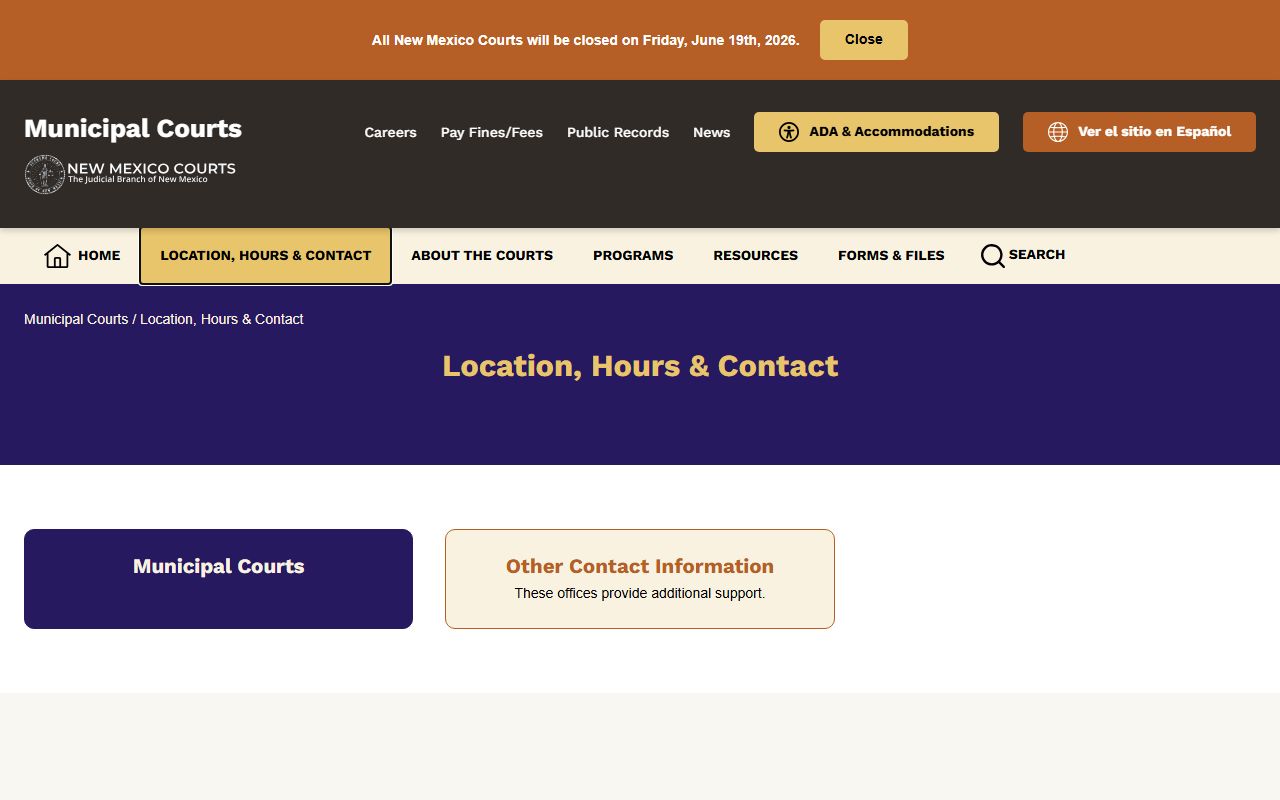San Juan County District Court records and New Mexico municipal court directory